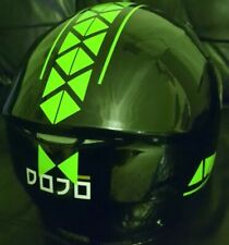 HELMET/TANK STICKERS AZTEC GREEN GLOSS DECALS MOTORCYCLE RACING KENNY SPEED 750