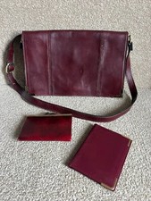 Vintage 1980s Burgandy Leather
