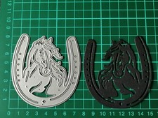 Horse in a Horseshoe Metal Die