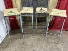 Set Of Four High Bar Pub Restaurant Kitchen Stools FREE MANCHESTER DELIVERY