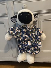 Vintage C&A Sheep Lamb Plush Teddy Pyjama Night Wear Case Storage Bag
