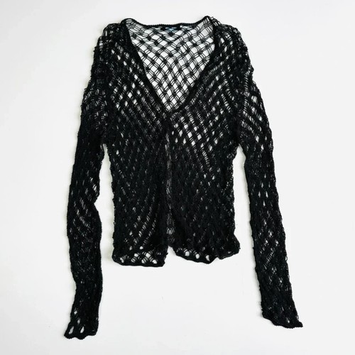 Vintage 90s black crochet - vintage,