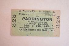 Railway Ticket GWR Penygraig