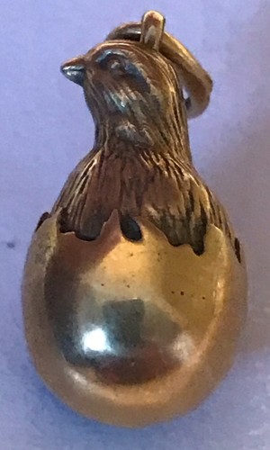 Silver faberge pedant gold - silver,