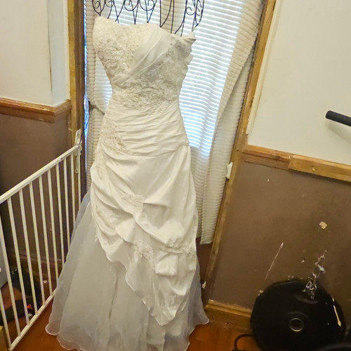 Ivory mermaid wedding - mermaid, dress