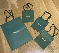 EMPTY Harrods Green Gift Bags