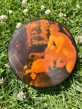 Decorative Box - Lacquered Resin - Decoupage -  Storage Container - Naked Woman