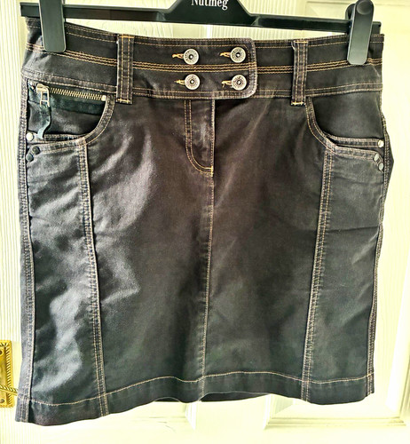 Next black denim mini skirt - next,