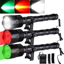 800Yards 3 LED Gun Light White/Red/Green Lamp Flashlight Hunting Predator Torch