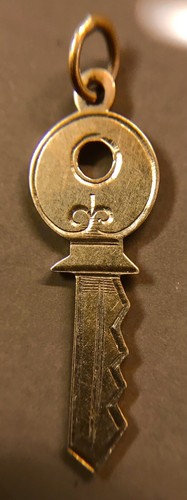 Vintage hand engraved key - vintage,,