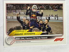 2022 Topps Flagship Formula 1 F1 Formula 1 Fastes Pit Stop Red Bull Racing Team