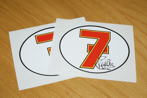 Barry sheene number stickers - sheene,