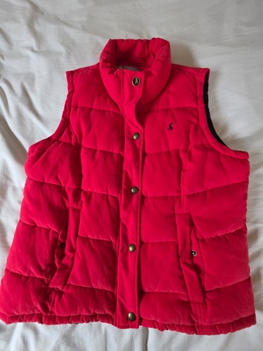 Joules red gilet bodywarmer