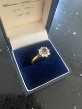 Ruby And Diamond Cluster 18ct