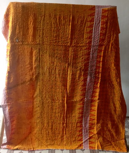Vintage kantha quilt throw - kantha,