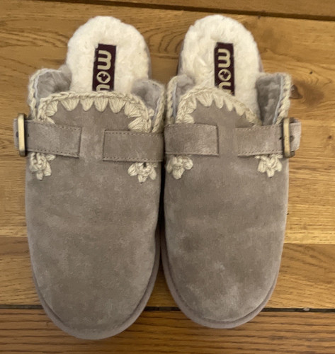 Mou women grey suede faux - grey,