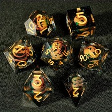 DND Pumpkin Dice Set 7pcs
