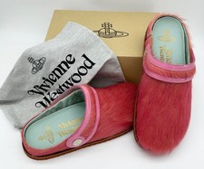 VIVIENNE WESTWOOD LEATHER / CALF HAIR PINK GLOGS BNWB VERY RARE UK10 EU44 US11