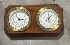 Asprey & Company Vintage Clock & Barometer Set - Tested & Working