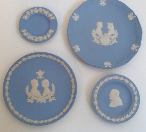Wedgwood jasperware plates - plates, x4