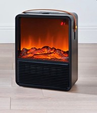 Electric Fire Heater Home Warmer Flame Effect Logs Fireplace Stove With Remote 