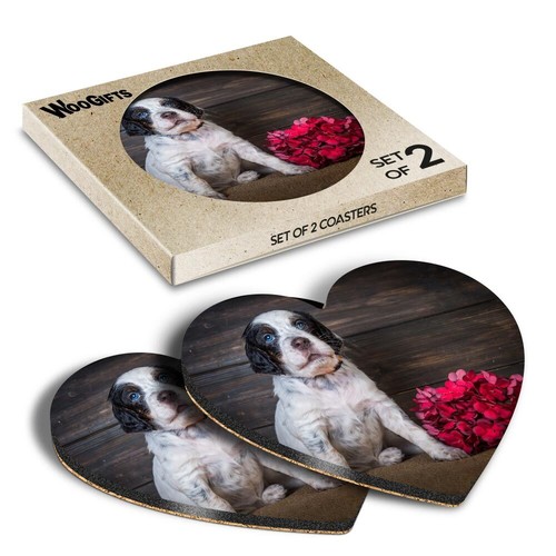 Heart mdf coaster english - coaster,