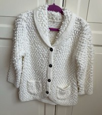 Excellent Condition,Cream Buttoned Cardigan,Pockets, Collared,Age 18-24 Months