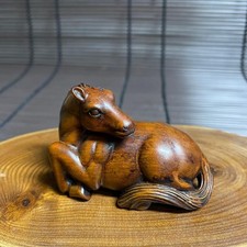 Wooden 2.4 inch Netsuke Horse