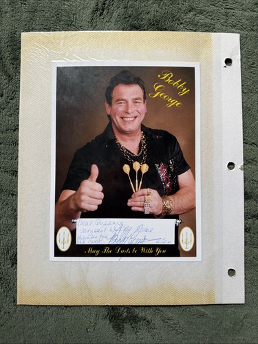 Bobby george signed photo - george,