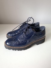 Red or Dead Navy Patent Brogue