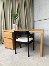 Vtg Mid Century Style Oak Desk