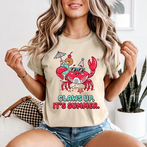 Funny crab womens - womens, t-shirt