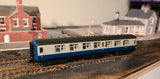 Model Railways Trains N gauge Coach Graham Farish Mk2A FK BR Blue & Grey 374-950