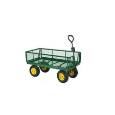 Mesh Garden Pull Along Cart Drop Side 