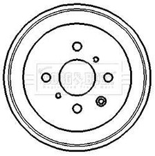 Borg & Beck Brake Drum Rear -