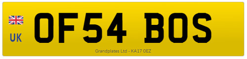 Private number plate of54 - of,