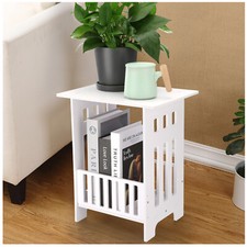 Bedside Table White Stand