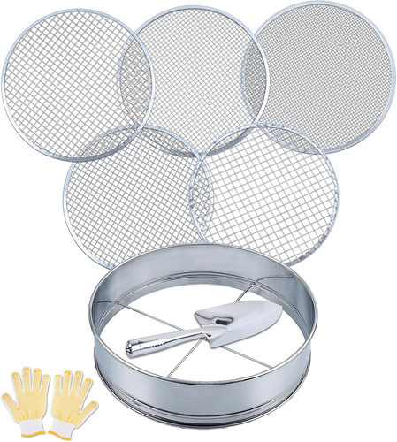 Soil sifter set - 5-in-1, with