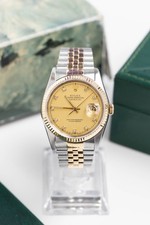 Rolex Datejust 16233 Champagne 1988 Diamond Box + Papers