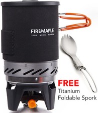 Fire Maple X1 Jetboil alternate Portable Outdoor Cooking Stove Titanium Spork