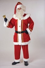 DELUXE DEEP RED VELVET SANTA