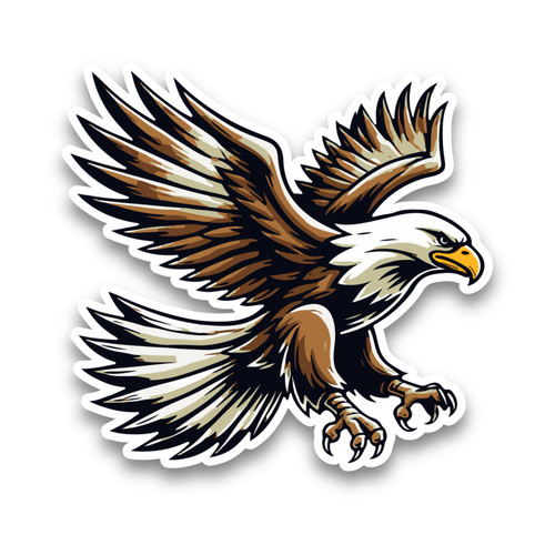 Flying bald eagle bird - bald,