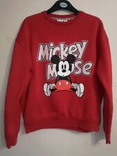 Disney Mickey Mouse Disney Jumper Size 44"Chest Long Sleeve Red Design 