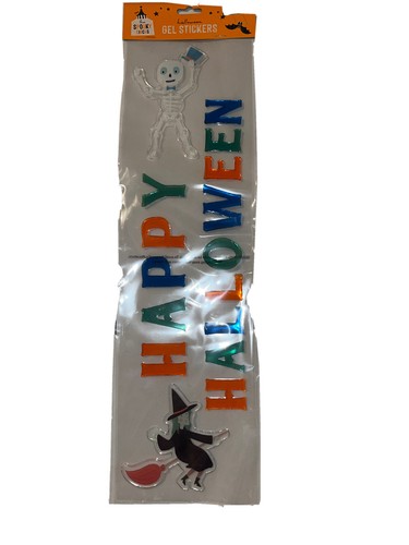 Halloween gel window stickers - gel,