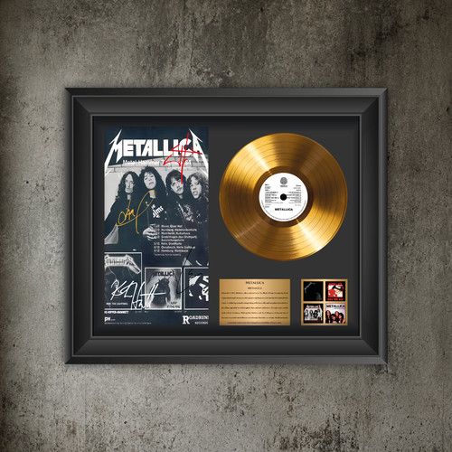 Metallica gold record - metallica, display
