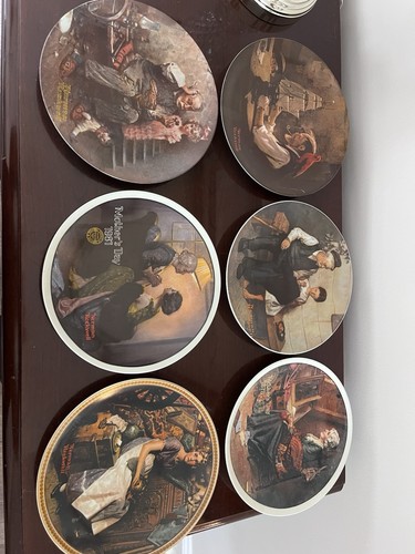 Norman rockwell vintage plates - vintage,