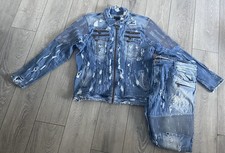 Mens 2 piece denim jacket XXXL