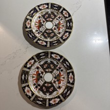 A Pair Of Royal Crown Derby Old Imari 2451 6 Inch Side Plates Circa 1909 VGC