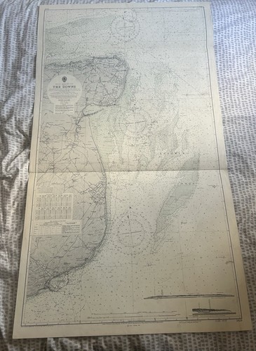 Vintage 1960s admiralty chart - vintage,