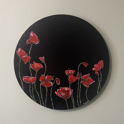 Poppy field canvas - canvas, painting